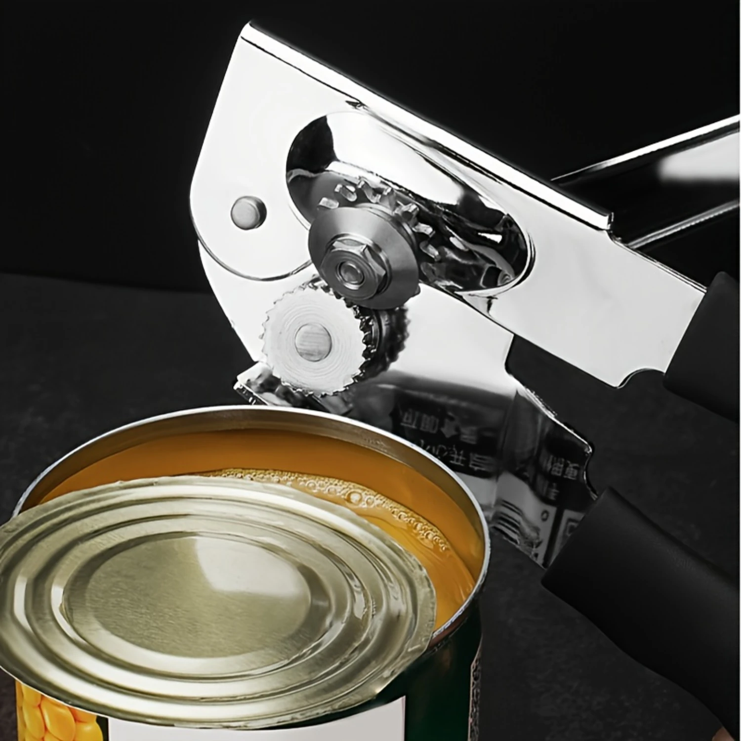 Stainless Steel Manual Can Opener - Multifunctional, Easy Grip For Arthritis & Weak Hands, Essential  Tool For  & Restaurant Use