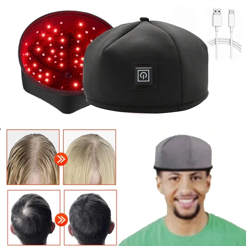 Red Light Therapy Cap for Hair Regrowth Infrared Light Therapy For Thinning Hair Comb LED Hat Prevent Hair Loss Led Helmet