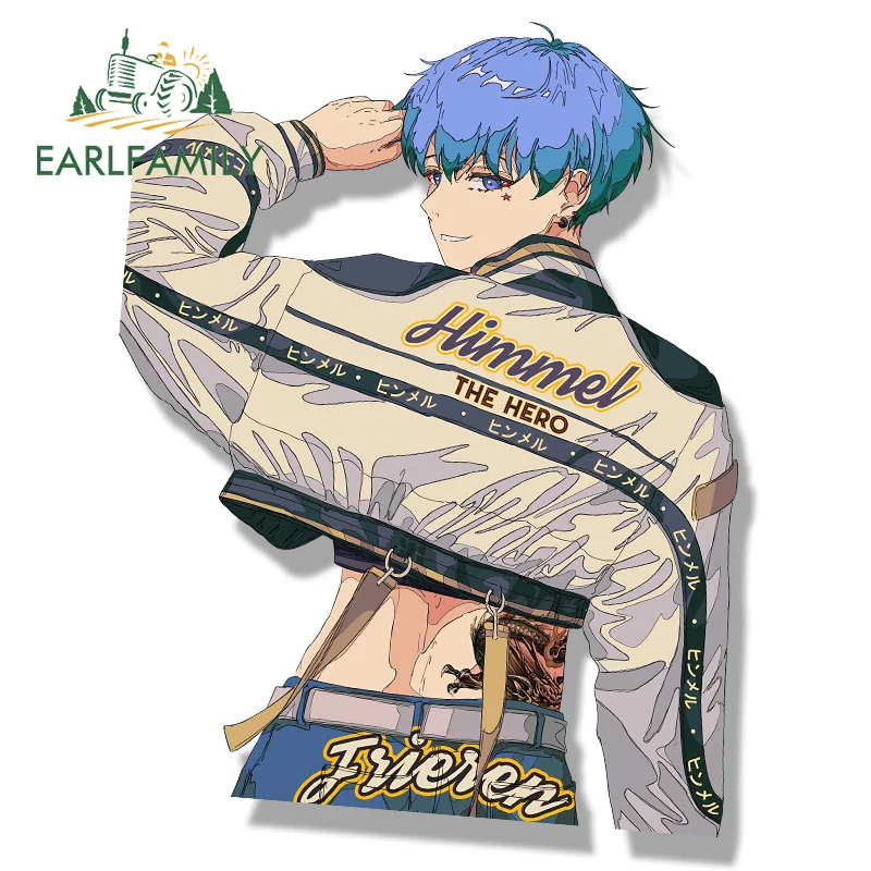 EARLFAMILY The Hero Himmel Fanart Car Sticker Hot Anime Chibi Big Head Decal Sketch Peeker Graffiti Stickers Cartoon Car Styling