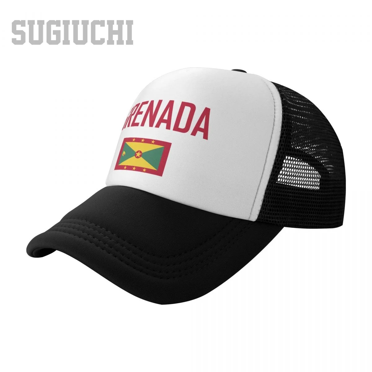 Unisex Mesh Cap Hat GRENADA Flag And Font Trucker for Men Women Baseball Caps Outdoors Cool