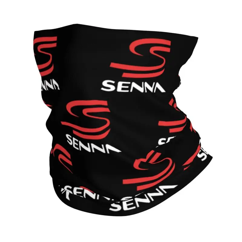 

Ayrton Senna Print Bandana Neck Warmer Women Men Winter Hiking Camping Ski Scarf Gaiter Motorcycle Rider Windproof Face Cover