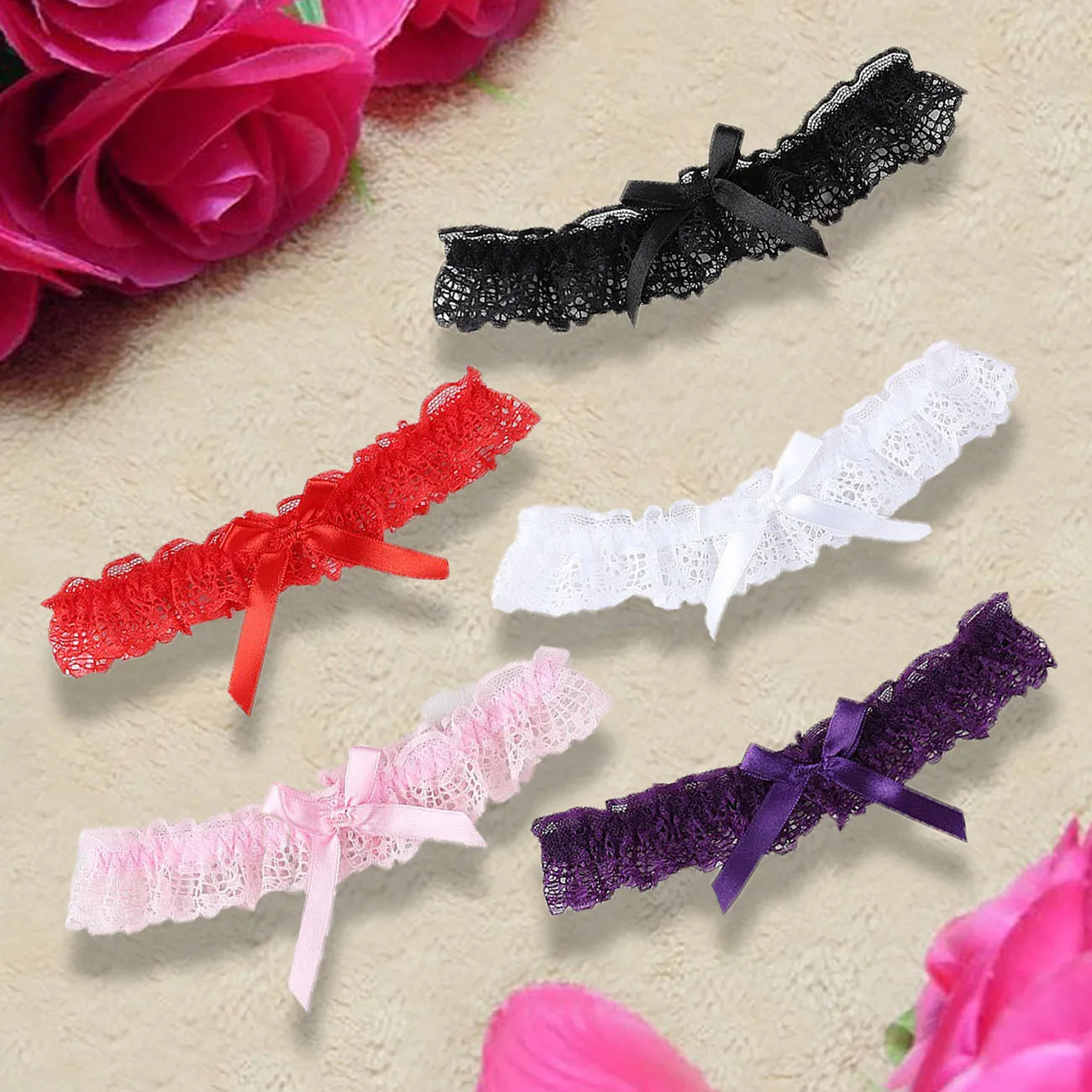 New Fashion Bow Lace Wedding Garter Toss Garter Wedding Garter Belt Bridal Lingerie White Garter Wedding Accessories