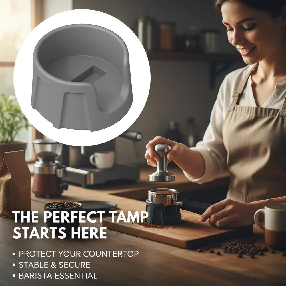  Silicon Portafilter Holder Espresso Tamping Station Compatible for Ninja Luxe Cafe ES601 Espresso Machine Tools Cafe Maker