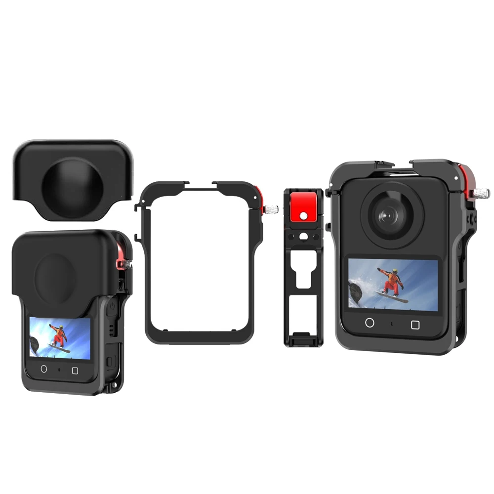 

Rabbit Cage Aluminum Alloy Frame Protective Case for DJI Osmo 360,Metal Frame Expansion Adapter with Lens Cover Camera Accessory