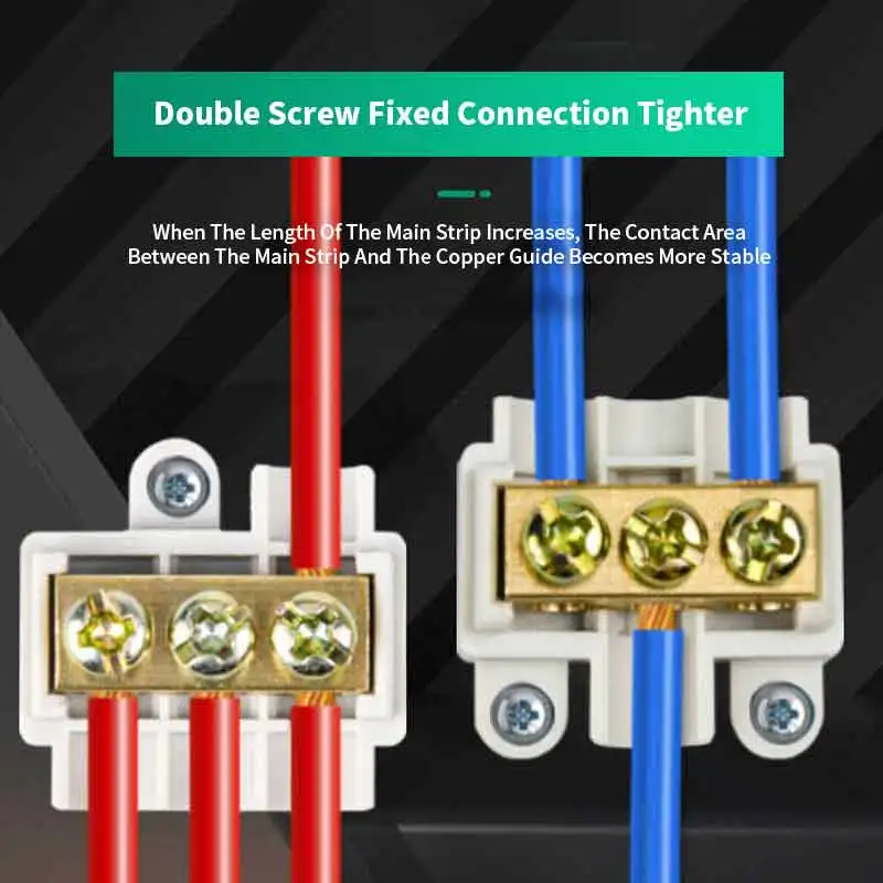 80-100A T-shaped Terminal Block Wire Splitter High-power No Disconnection Required Connector 1 in 2 out Quick Connect Clamp Plug