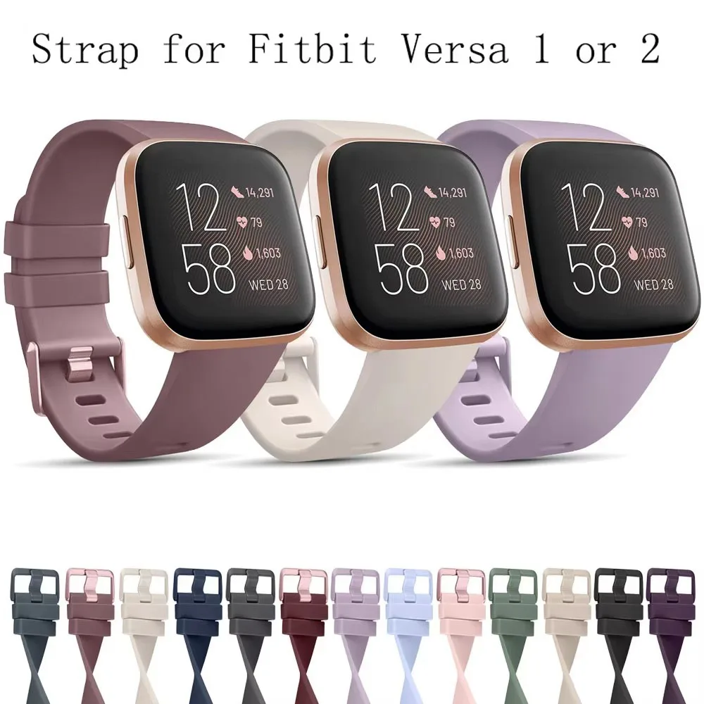 Silicone Watch Strap For Fitbit Versa 2 1 Lite Band Bracelet Replacement Wristband For Fitbit Versa Watchband Accessories