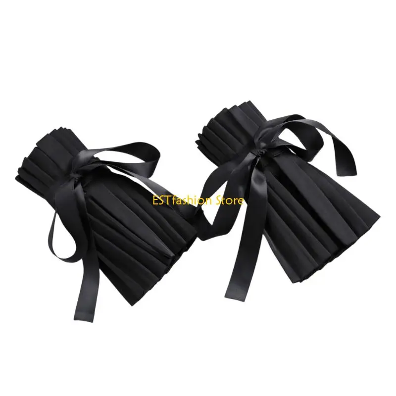 Y5GC غطاء ياقة قابل للفصل من القطن قابل للتنفس، أصفاد ناعمة من Flase Coloar، صديقة للبشرة لمناسبات المكتب والارتداء اليومي