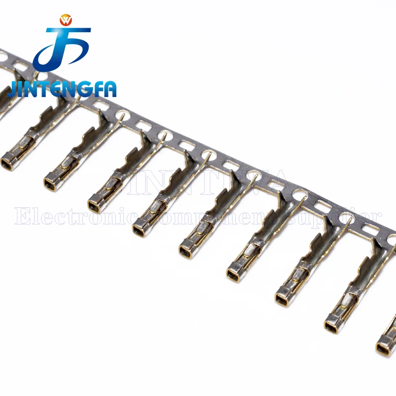 100PCS 2.54mm Dupont Terminal Block Plastic Male Female Connector Crimping Terminal Copper