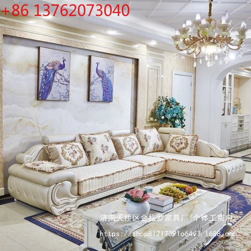 

Новый европейский тканевый диван Jane, кожаный диван-софа в европейском стиле для гостиной