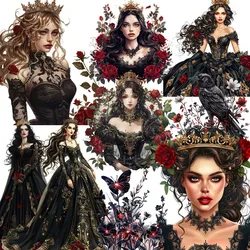 Gothic Rose Queen Stickers Crafts And Scrapbooking stickers kids toys book Decorative sticker DIY Stationery