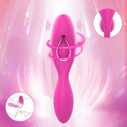 Liquid Silicone Vibrator Powerful Dual 10 Vibration G-Spot Female Dildo Vagina Clitoris Couple Bendable Wearable Outdoor Sex Toy