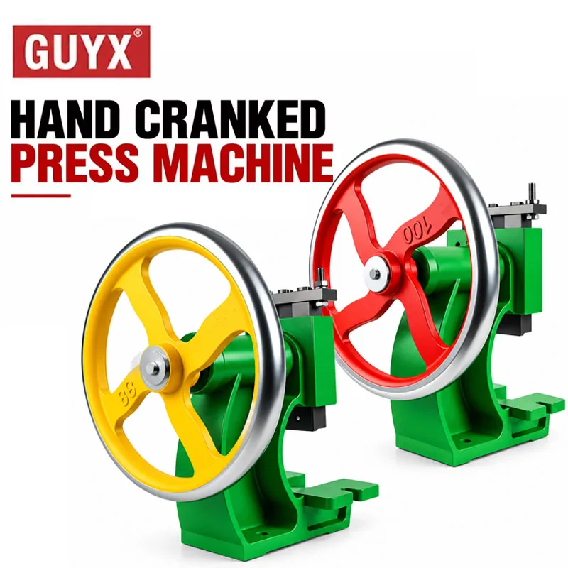Manual Hand Crank Press Machine Hand Beer Machine Desktop Crankshaft Stamping Machine Heavy Duty Bench Press Tool For Riveting