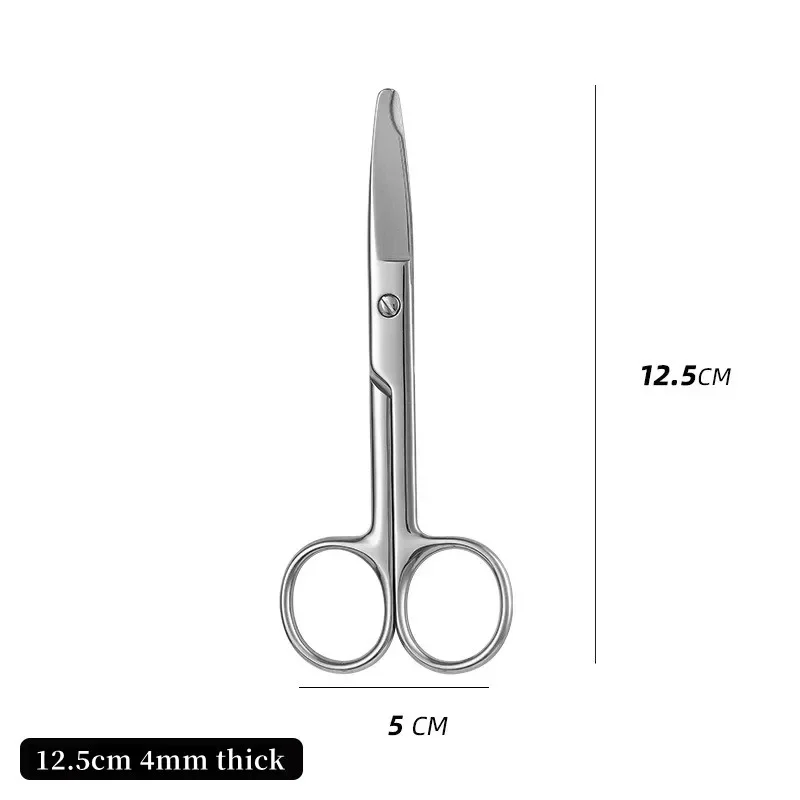 12.5/14cm Remove Suture Scissors Stainless Steel Medical Scissors Trim Crescent Notch Scissors Straight