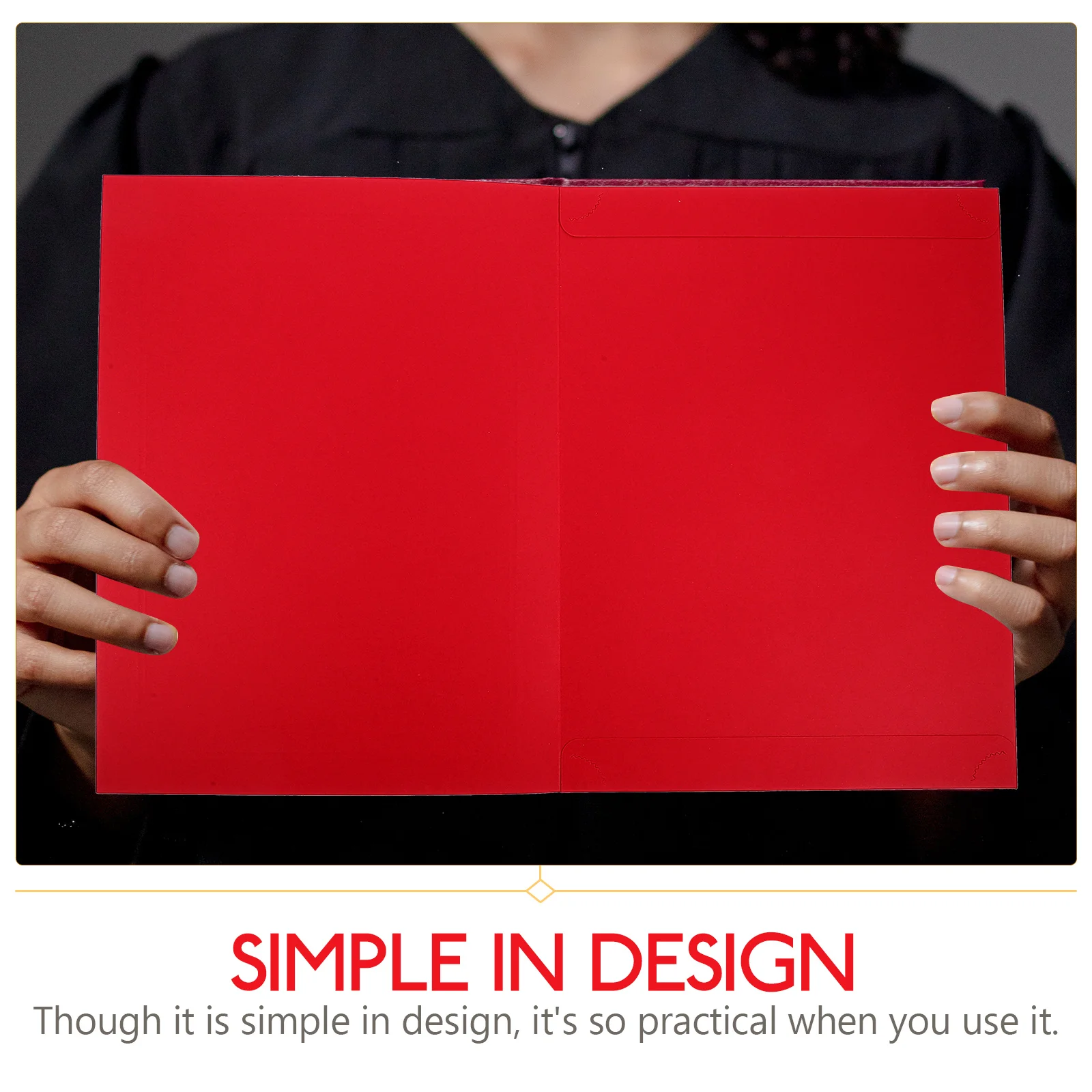 

4 шт., зажим для сертификата, держатель для диплома, красный размер А4, наградная церемония, выпускные бумажные обложки, папка для документов