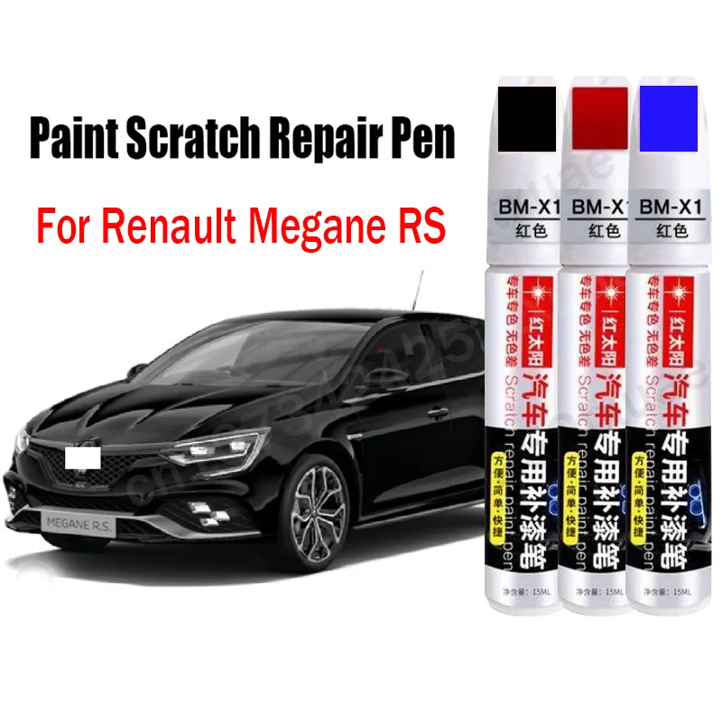 Stylo de peinture de voiture pour Renault Megane RS, réparation des rayures, retouche, dissolvant de peinture, accessoires d'entretien de peinture de voiture