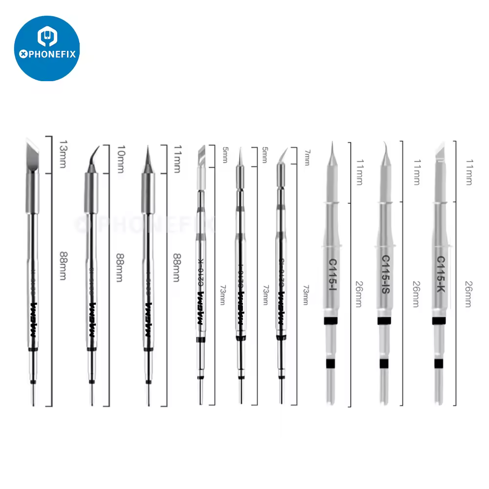 Ayfen טיפים c210 c245 c115 הלחמה החלפת ראש ברזל aixun עבור J-BC סוגון תחנות הלחמה ראש אביזרים
