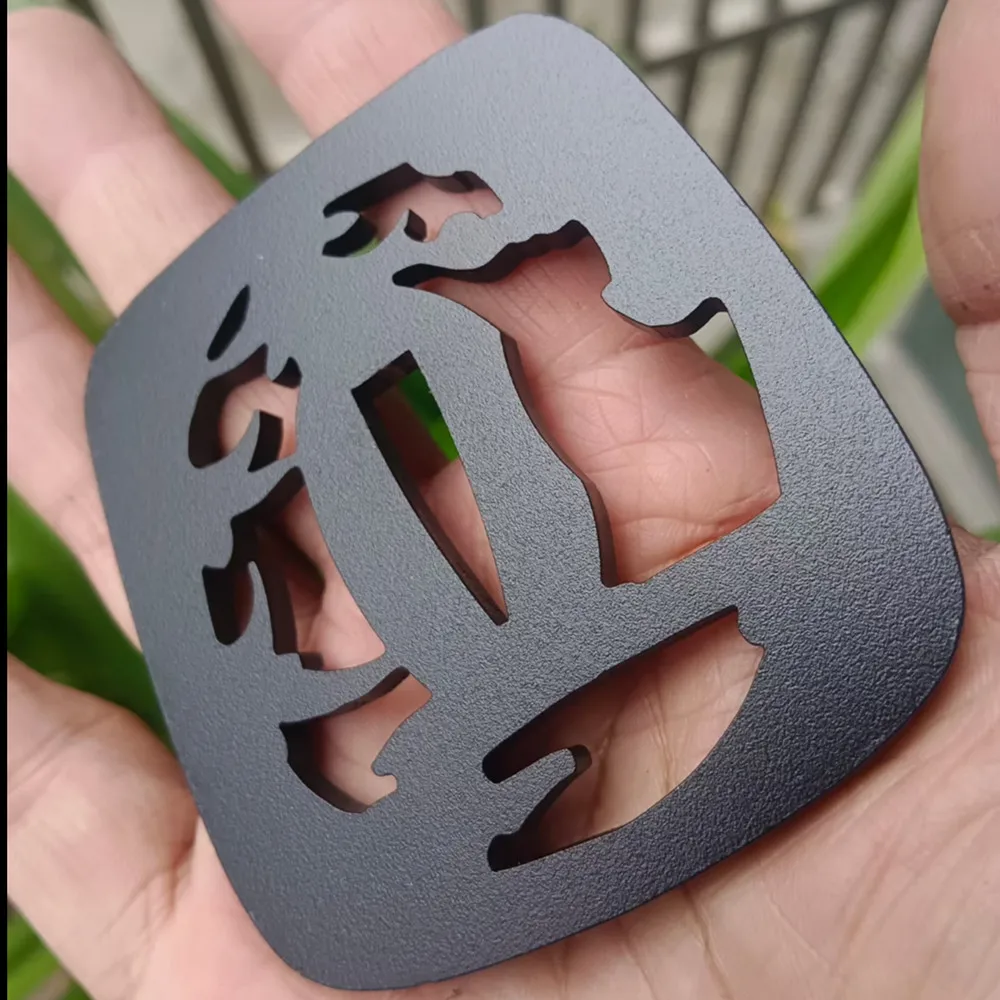 Strong Iron Tsuba Steel Guard Japanese Katana Sword HandGuard Part DIY Fitting Black