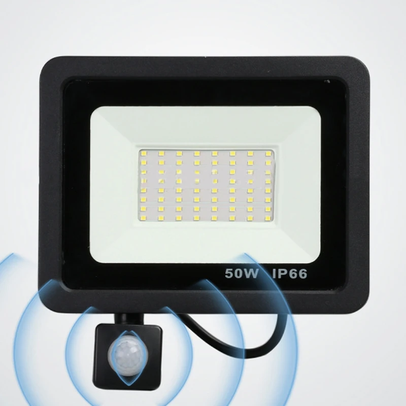 Security Lights Outdoor Motion Sensor Led Pir Floodlight IP66 Waterproof Outside Wall Light Garden Doorway 50W-VVBC