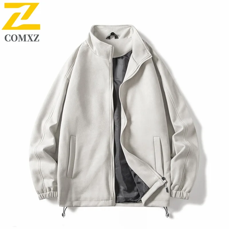 

COMXZ износостойкий плащ, однотонная универсальная байкерская куртка для спортзала, кемпинга, ветрозащитная ветровка, мужская одежда