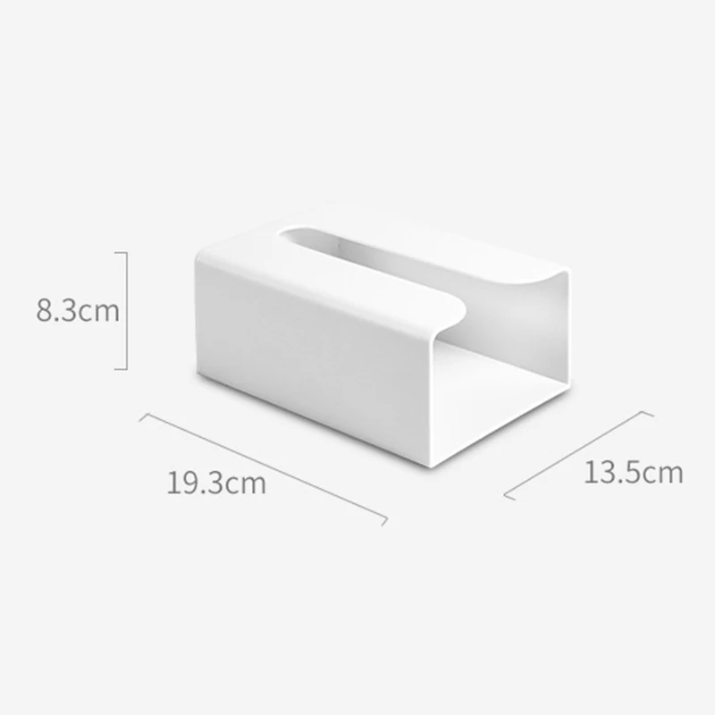 Kitchen seamless stickers paper box wall wall-mounted paper towel rack simple plastic multi-function toilet tissue box