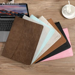 ARDISSI-Pasta de couro fina, capa para MacBook Air M2, M1, 13, 6, 3 Pro, 14, 2 Polegada, bolsa de capa, bolsa fina, proteção