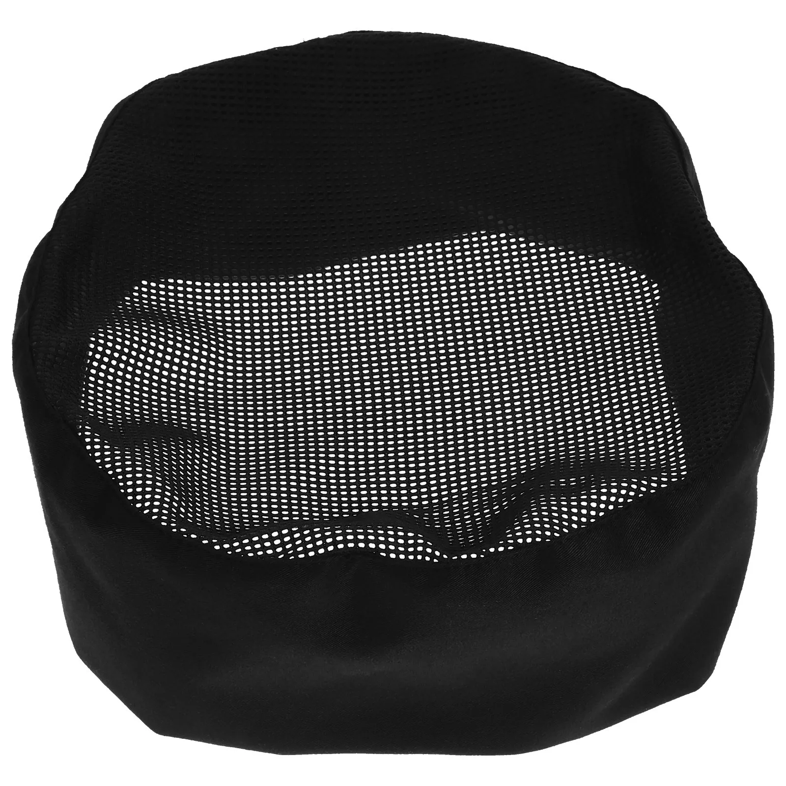 Black Chefs Hat One Size Breathable Mesh Top Adjustable Strap for Professional Catering Skull Cap Cooking Baking