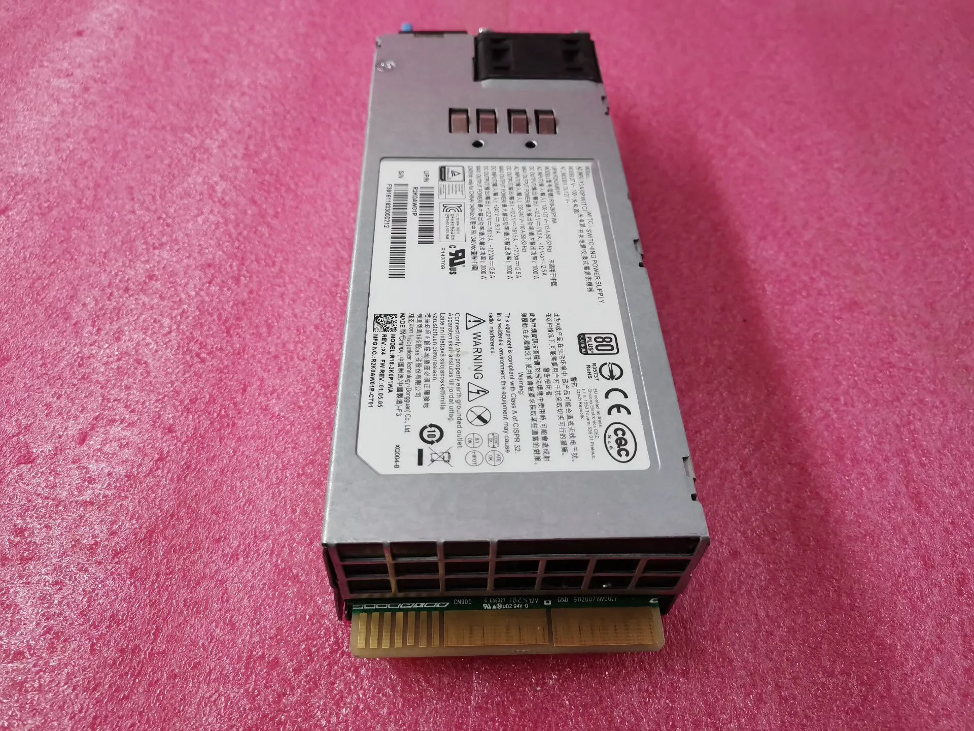 

R2K0AW01P R18-2K0P1WA Модуль питания сервера высокой мощности 2000 Вт R2K0AW01P