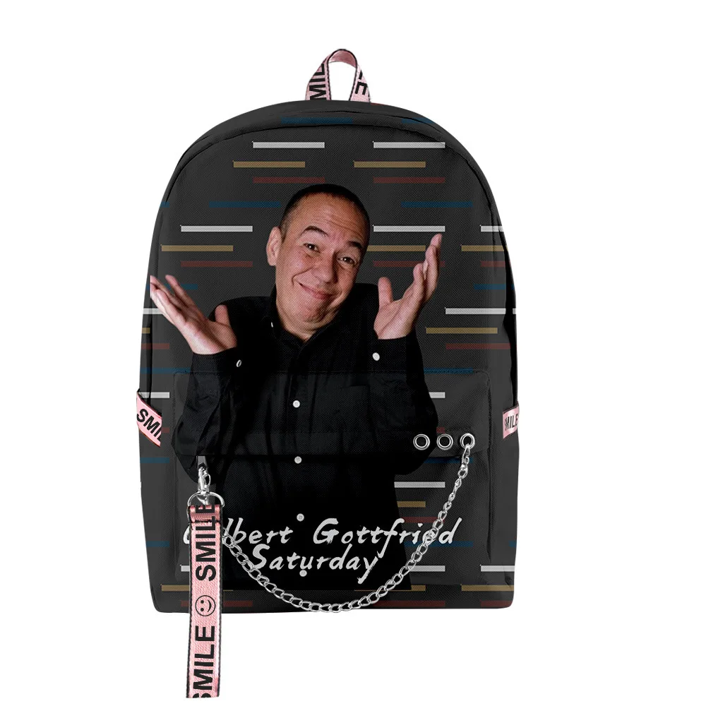 

Популярные новые молодежные школьные сумки унисекс Gilbert GOttfried, дорожные сумки с 3D принтом, оксфордские водонепроницаемые рюкзаки на плечо для ноутбуков