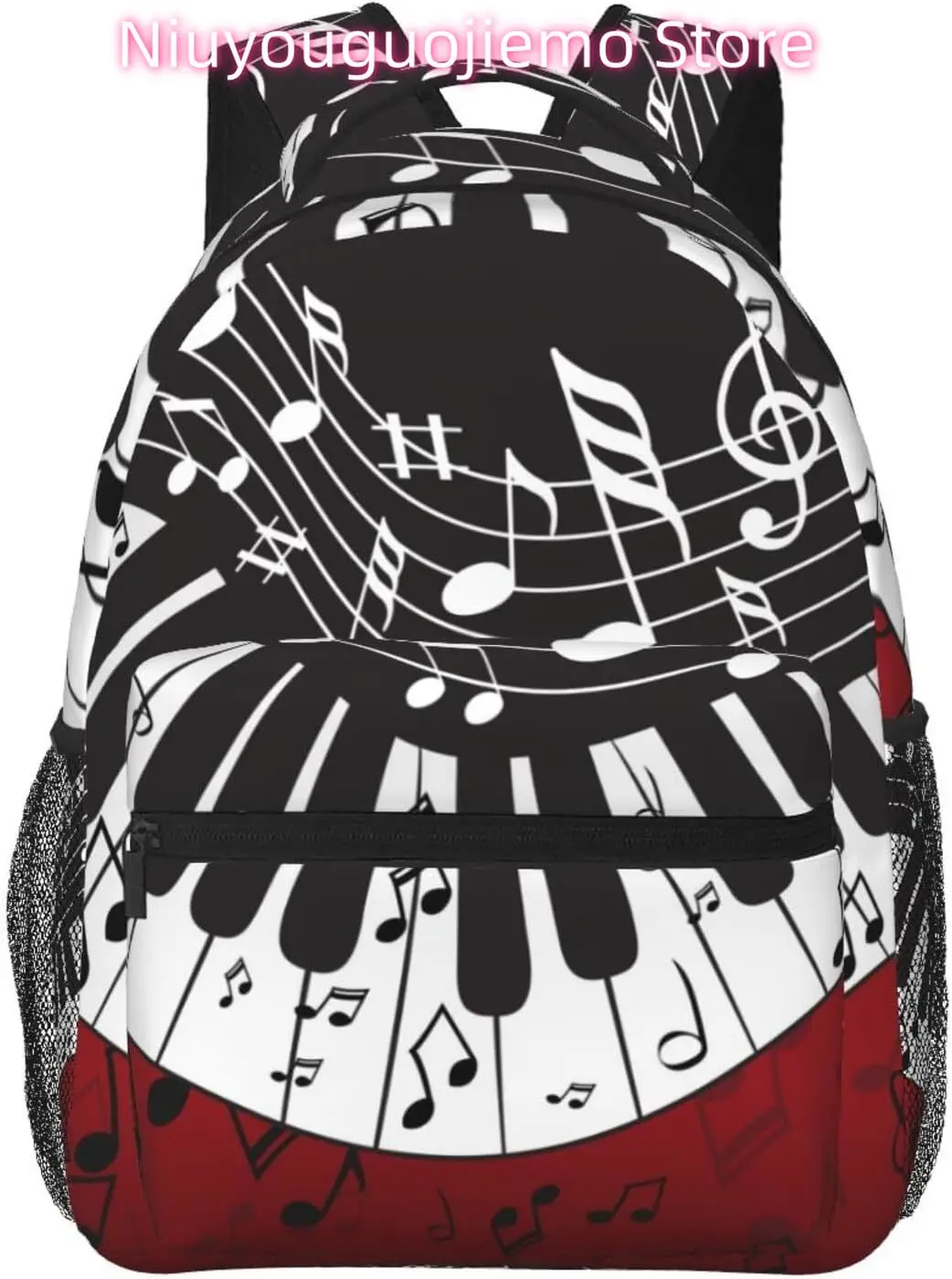 

Сумка для ноутбука Back to School Art Piano Note Легкий рюкзак для ноутбука Легкий многоцелевой дорожный повседневный рюкзак унисекс Coll