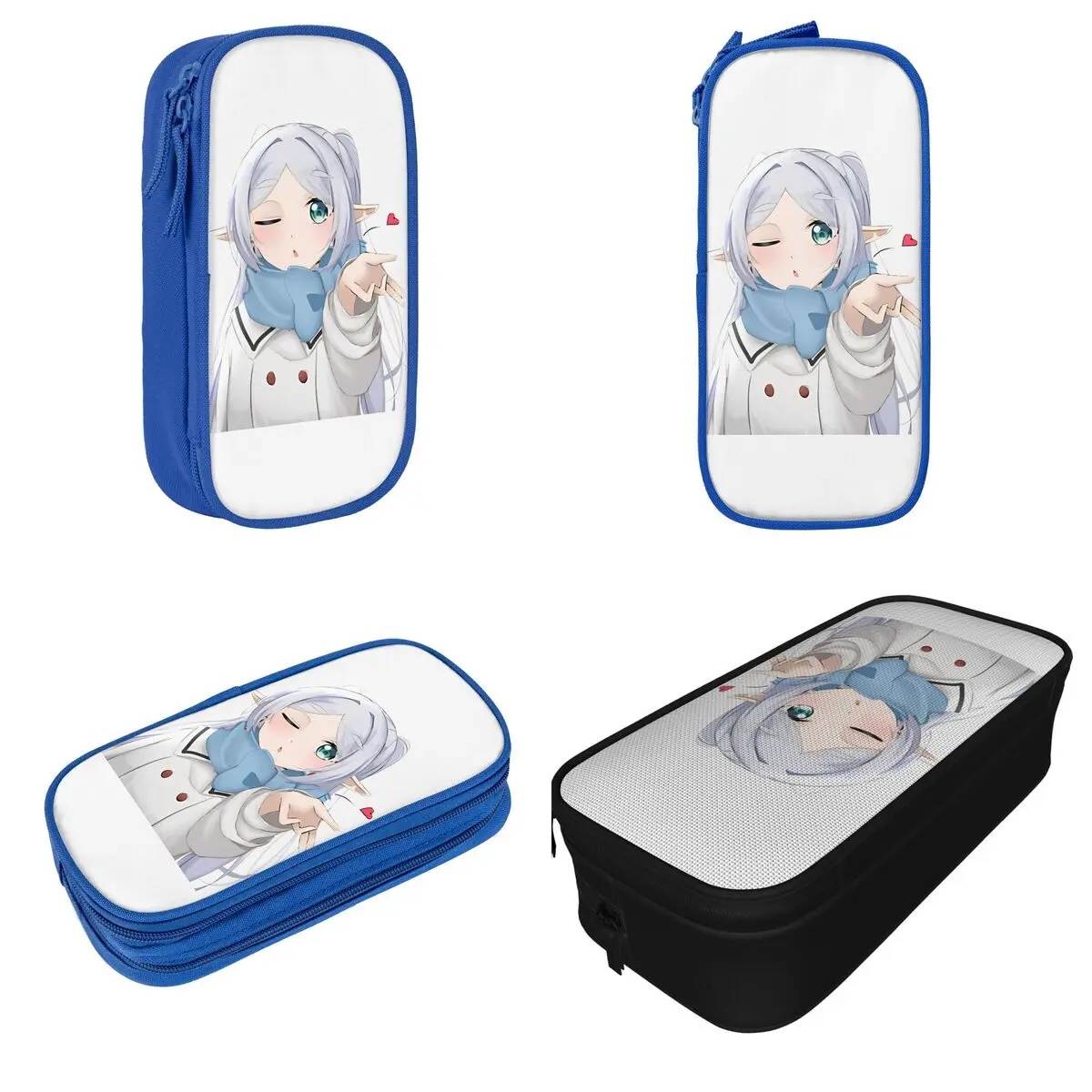 Anime Sousou No Frieren Pencil Case Pen Holder Bag Girl Boy Big Capacity Students School Gifts Pencilcases