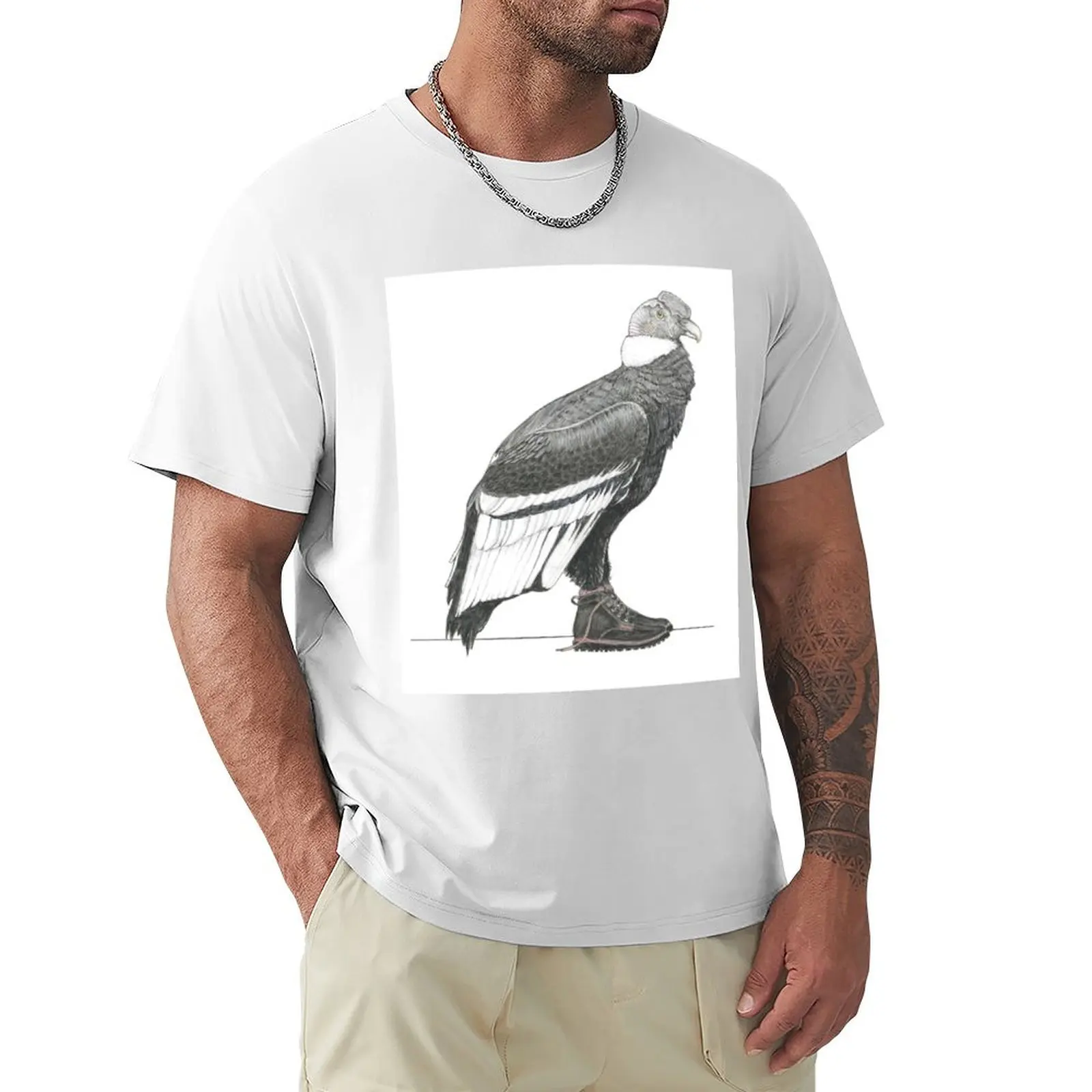 Andy N Condor in Chukka Boots T-shirt plus size tops customizeds funnys Men's t-shirts