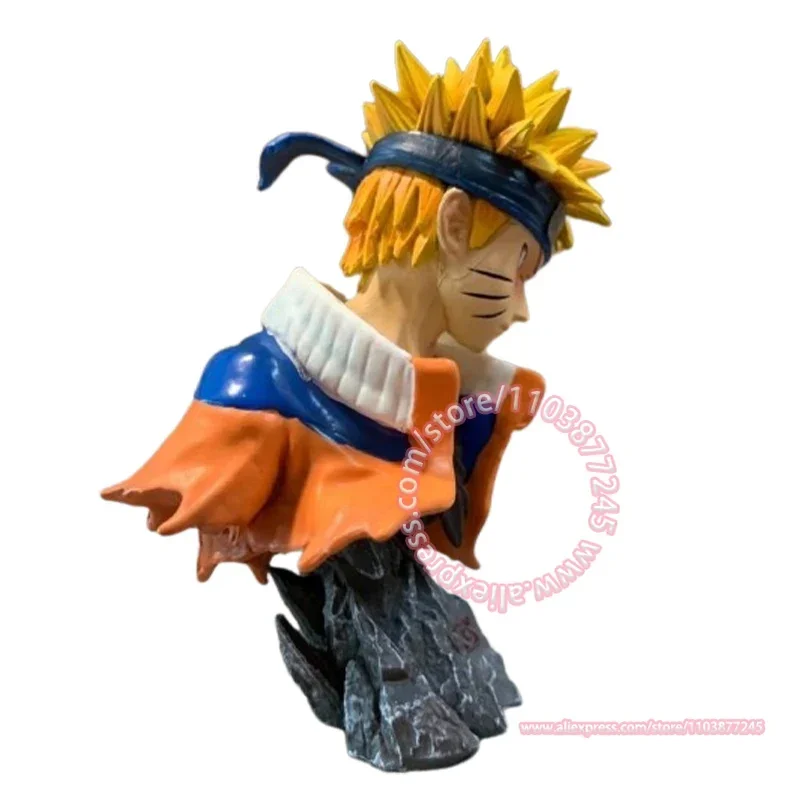 Naruto Popiersie Dekoracja stołu Zabawki dla dzieci Prezent urodzinowy Ozdoba na tort Kreskówka Ręka Modne figurki Anime Model peryferyjny