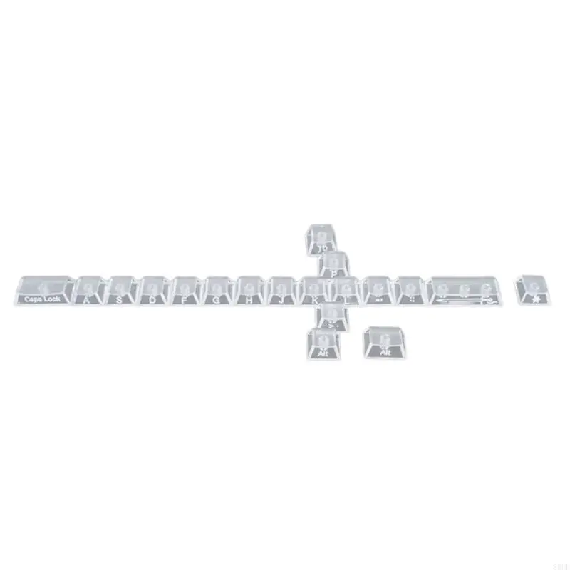 19Piece Orignal Height Side Print Illuminated Unique Keycap Collection 83CF