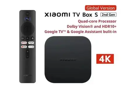 샤오미-Mi TV 박스 S(2 세대), 월드 프리미어 글로벌 버전, 4K 울트라 HD BT5.2 2GB 8GB 구글 TV 구글 어시스턴트 스마트 TV 박스 샤오미-Mi TV 박스 S(2 세대), 월드 프리미어 글로벌 버전, 4K 울트라 HD BT5.2 2GB 8GB 구글 TV 구글 어시스턴트 스마트 TV 박스