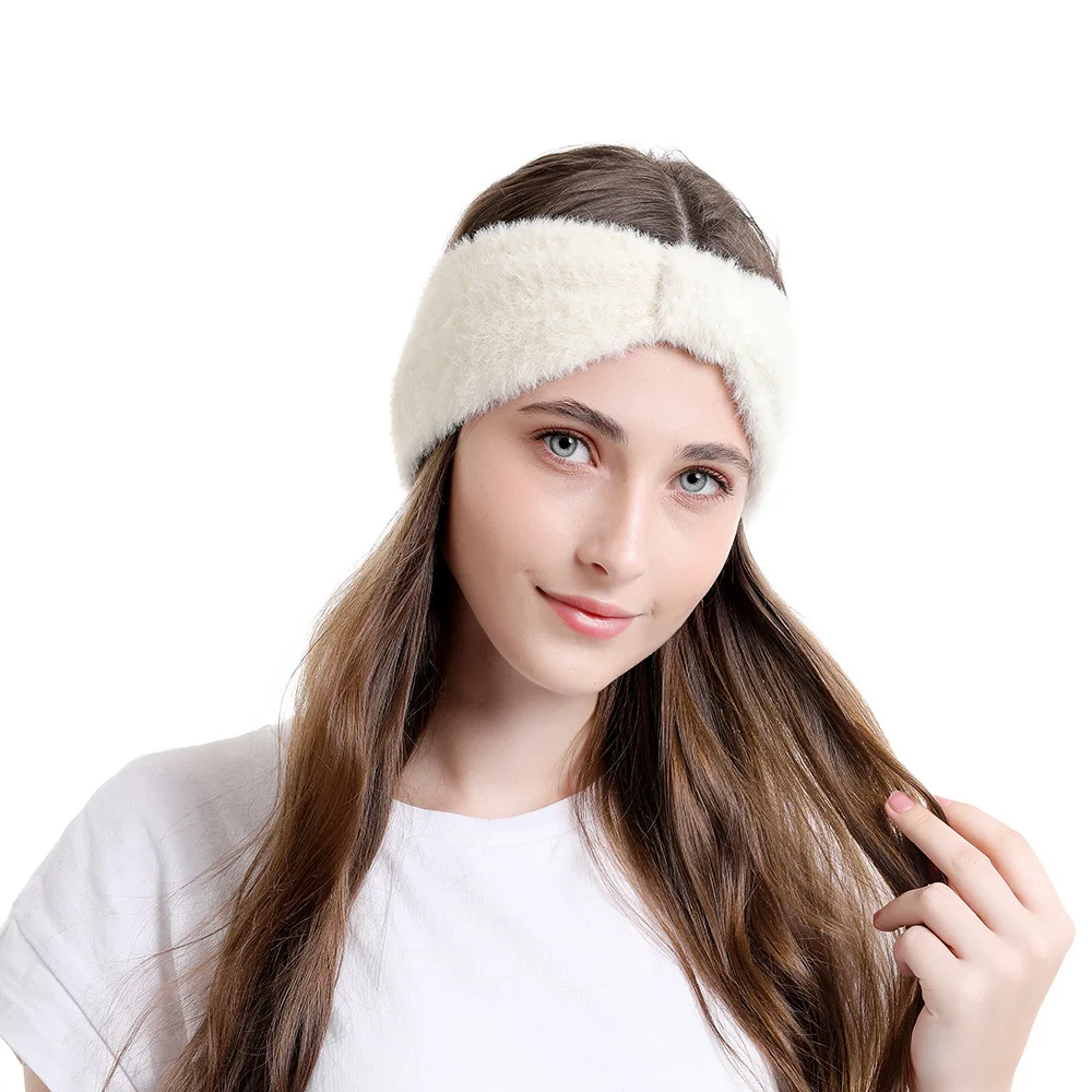 Yoga Hair Bands Autumn Winter women's Imitation Sable Head Knit Band Hair Bands non-marking Knot Hair Bands Hot