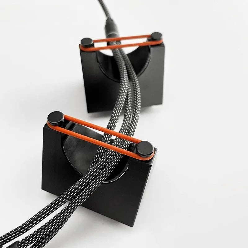 Shock Absorb Audio Cable Support Stand Speaker Wire Bracket Holder for Audio Signal Power Cable Isolation Feet Spikes