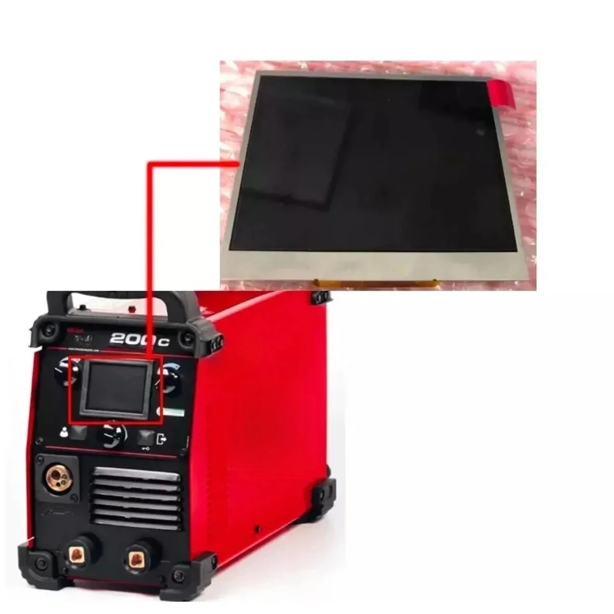 LCD Display for Lincoln SPEEDTEC 200C 0942172001R Multi-Process Welding Machine Screen Repairment
