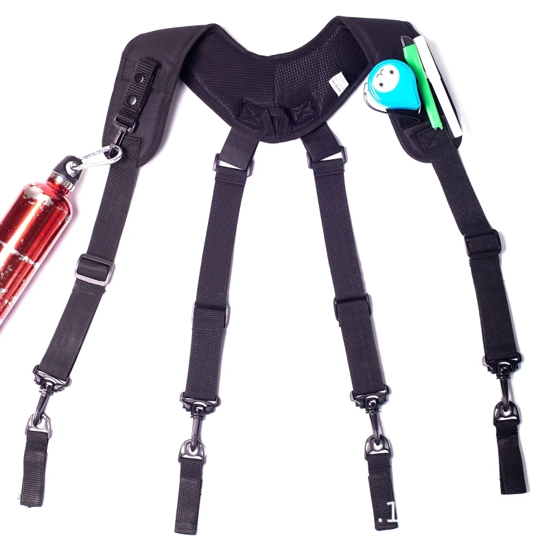 Imagem -03 - A0ke Multifuncional Tactical-suspensórios Dever Cinto Arnês Ferramenta de Combate Cinto x tipo Táticas Suspensórios Equipamento Ajustável para Homem