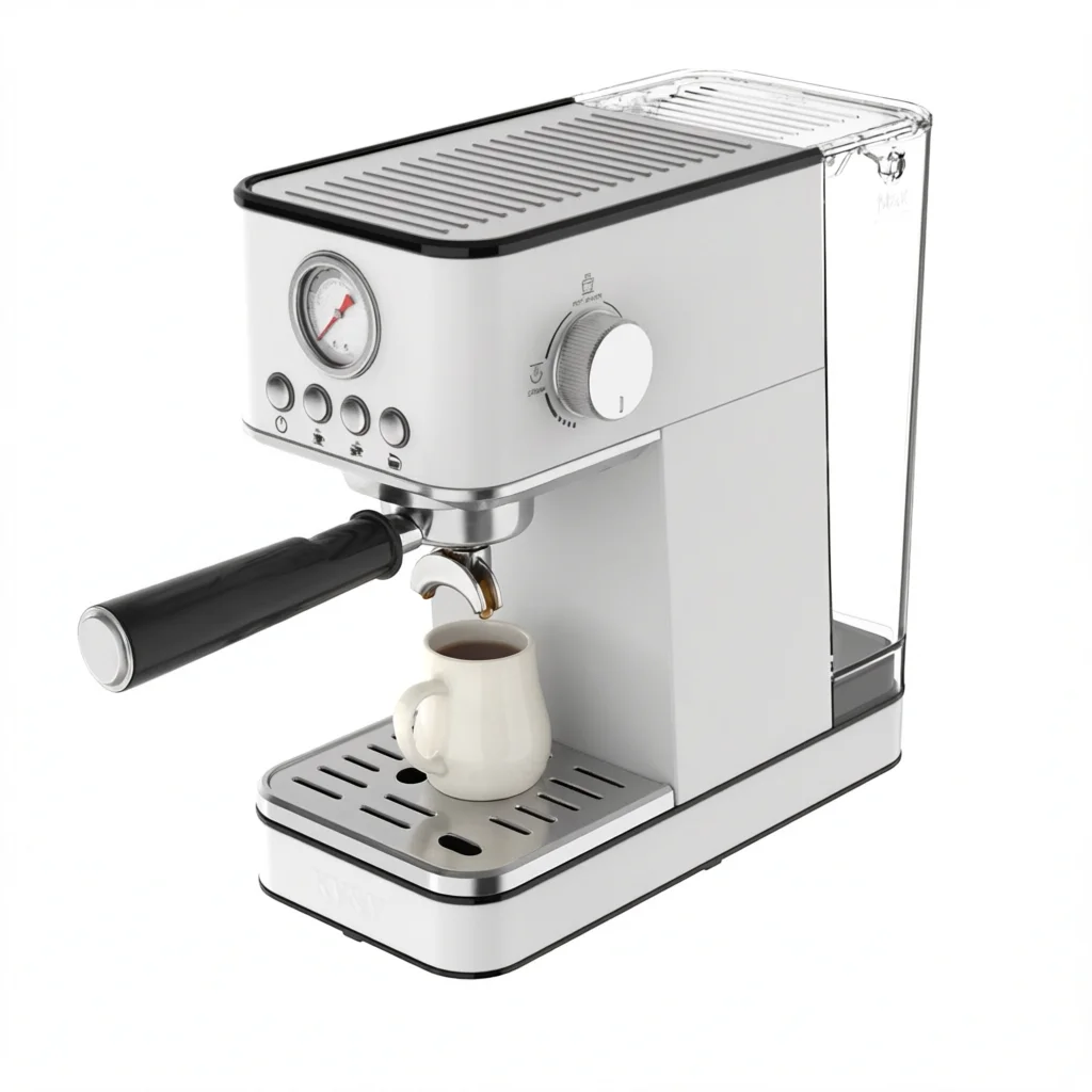Best Electric Portable Espresso Coffee Machine with Brew System for Hotel RV Household Use Stainless Steel