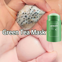 Original Facial Remove Blackhead Green Tea Solid Mask Treat Acne Blemish Black Dots Clean Stick Cream Shrink Pores Skin Care ﻿