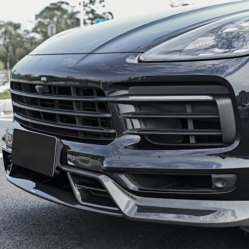 

Модифицированный передний сплиттер в стиле PK из высококачественного сухого карбона, подходит для Porsche Cayenne