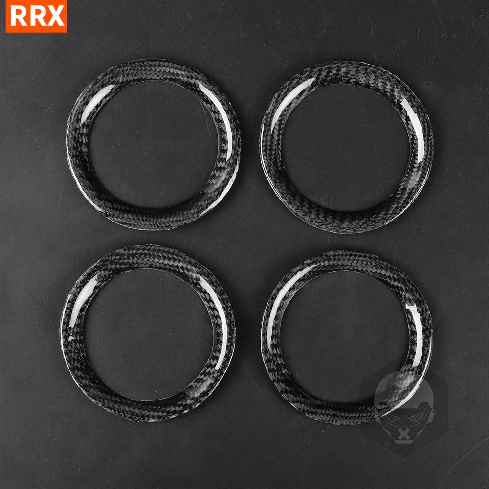 For Nissan GTR R35 2008-2016 Air Conditioning Outlet Vent Ring Panel Frame Real Carbon Fiber Car Interior Styling Accessories