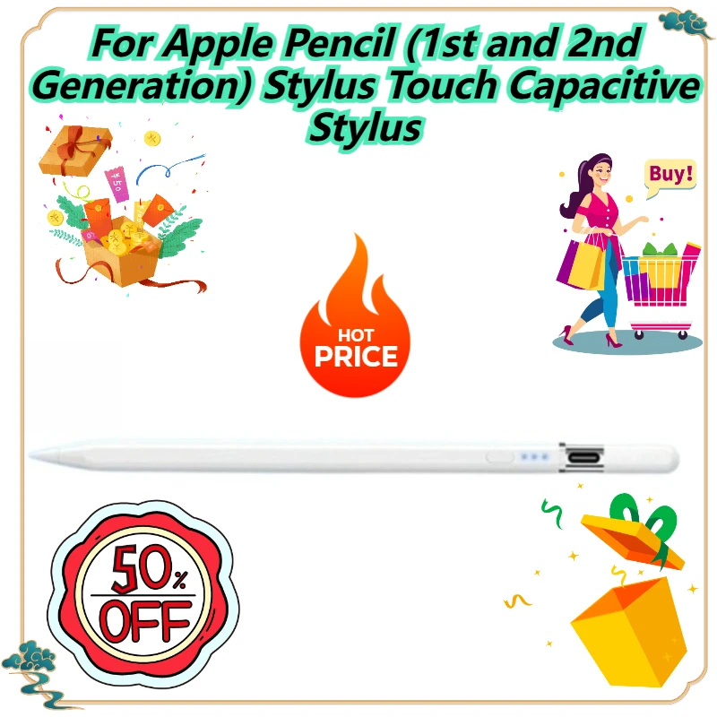 

For Apple Pencil (1st and 2nd Generation) Stylus Touch Capacitive Stylus