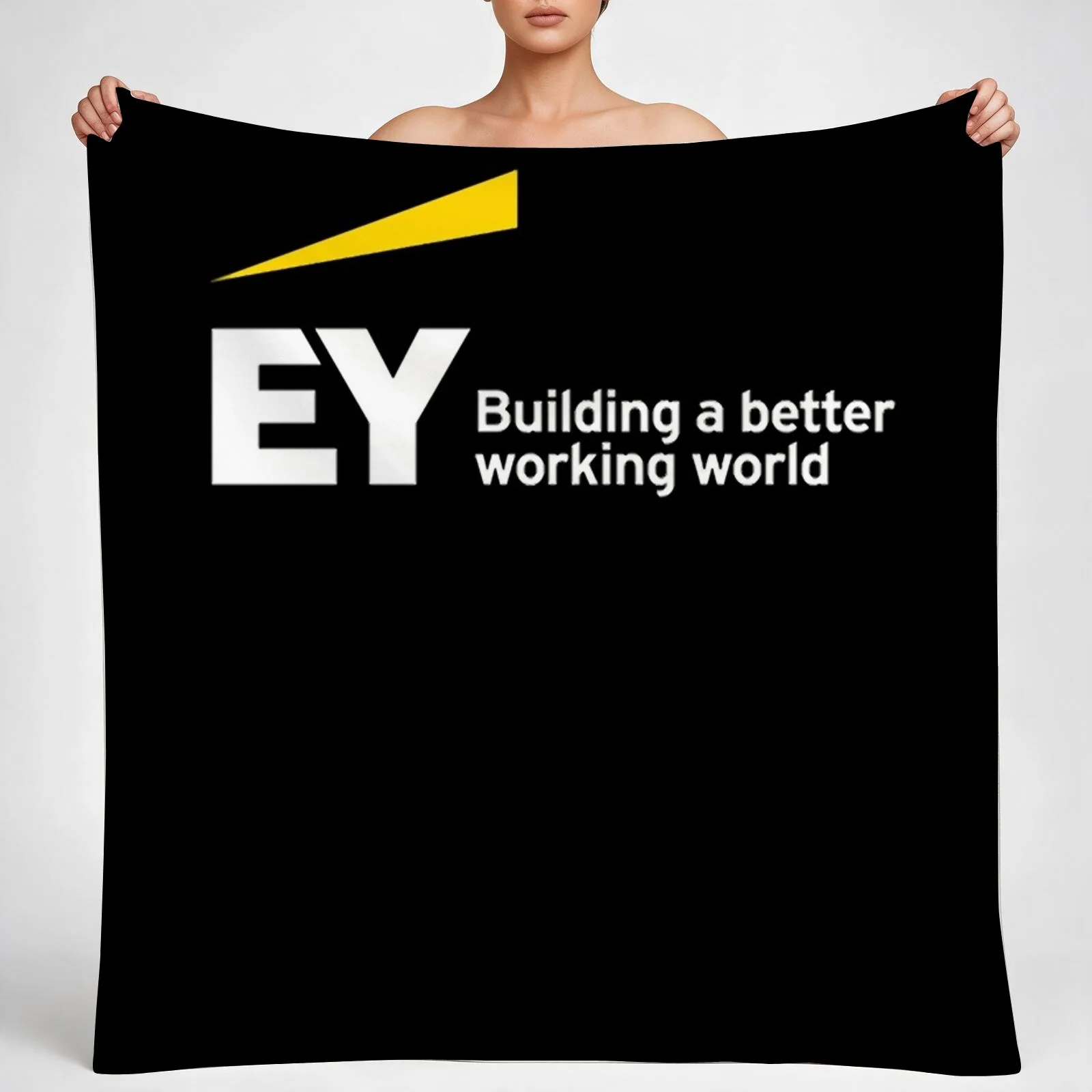 EY building a better working world Classic Throw Blanket couch cozy soft plush fuzzy picnic outdoor blanket