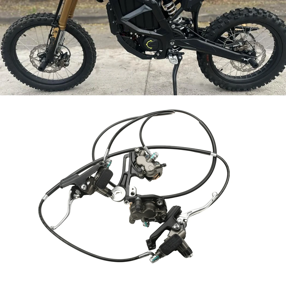 Accesorios para Motocicletas Eléctricas SUR-RON Sorron Ultra Bee, Juego de Sistema de Bomba de Freno Integrada para Frenos Delanteros y Traseros