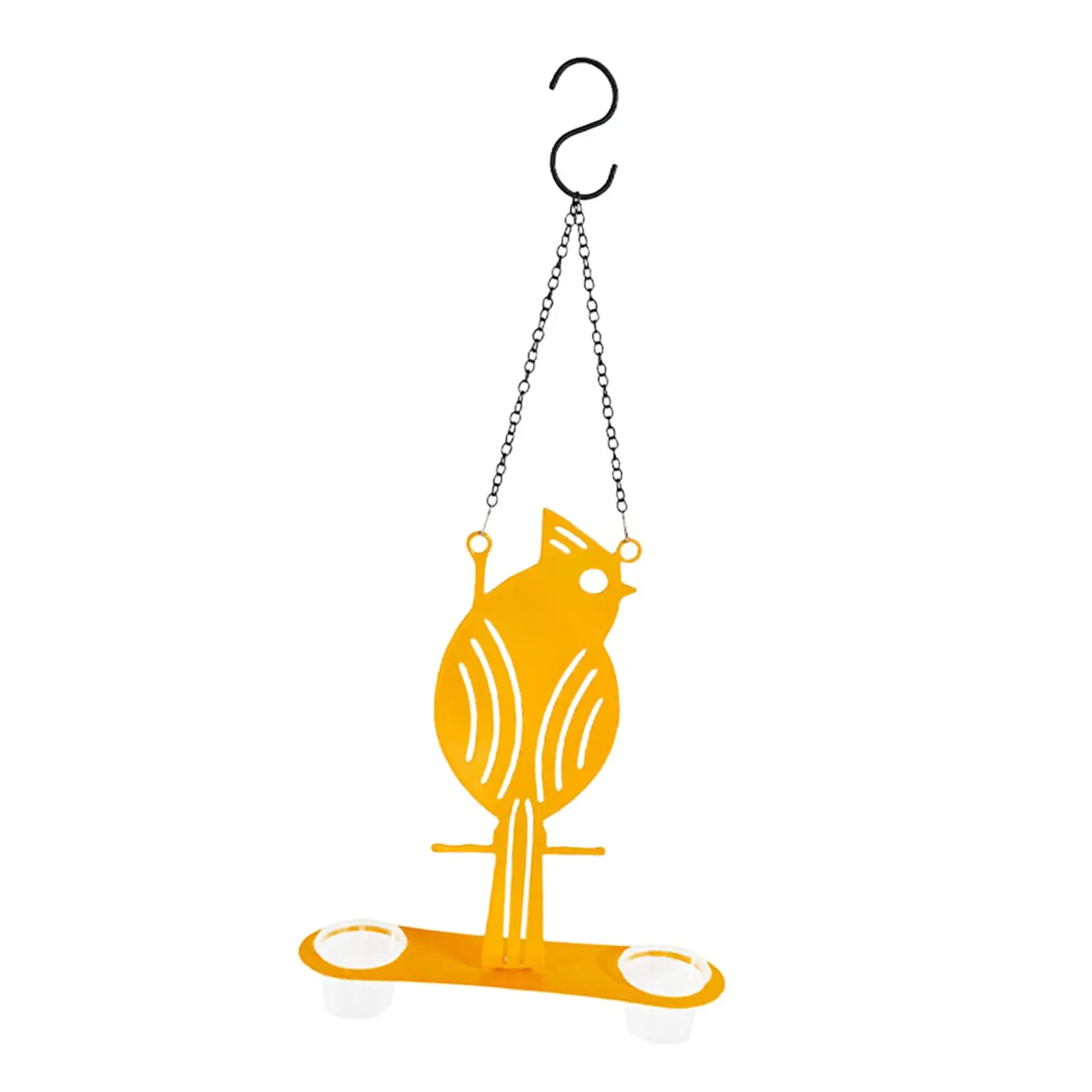 Hanging Oriole Bird Feeder Birdfeeder Weatherproof Decoration Metal Ornament Hummingbird Feeder for Fruit and Jelly Garden