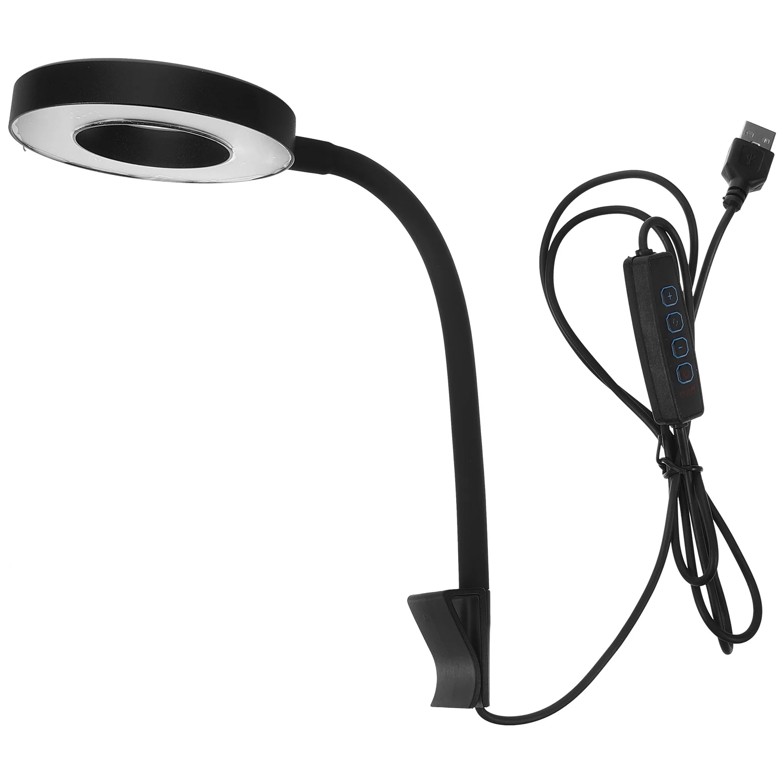 

Small Fish Tank Light 8W USB LED Aquarium Lamp Black Large Round Waterproof Lighting For Aquarium Fish Tank Reptile Marine