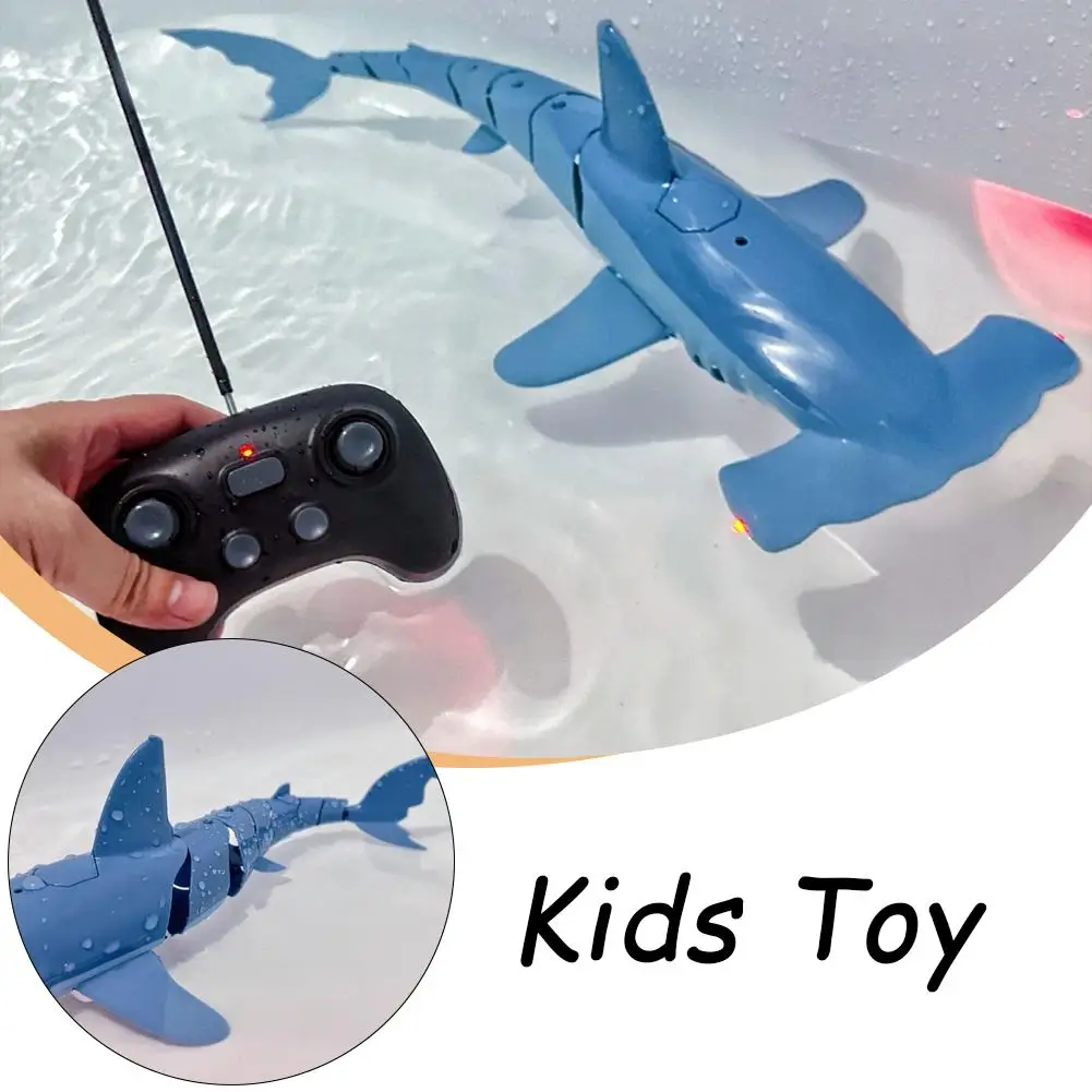 Rc Shark Whale Spray Water Toy Remote Controlled Boat Ship Submarine Robots Fish Electric Toys For Kids Boys Baby R9a3