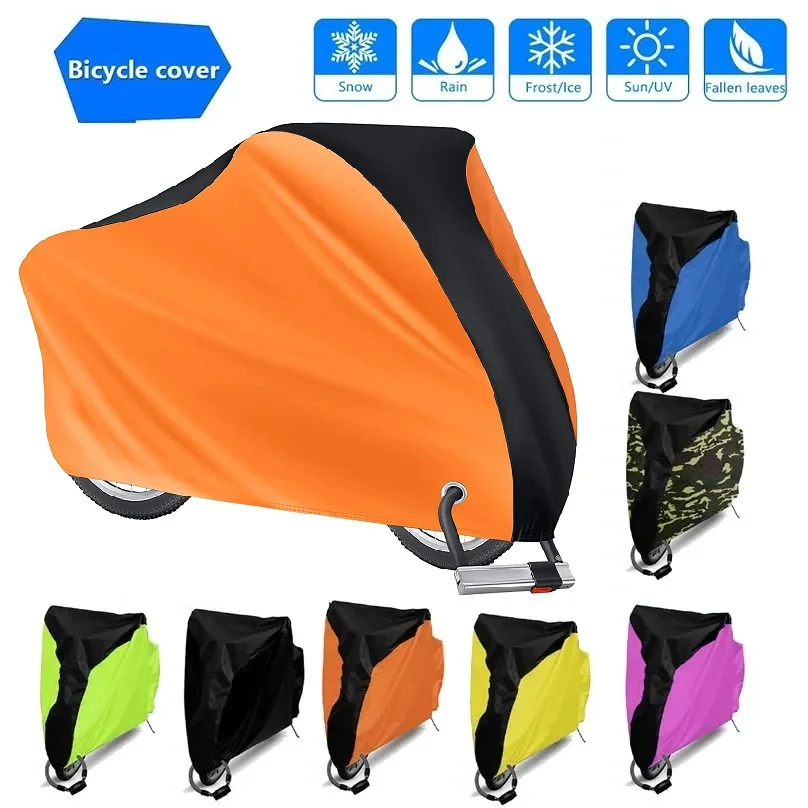 Copertura per bici impermeabile Copertura per bicicletta antipolvere antipioggia Protezione anti-UV Copertura antipioggia per bici esterna Taglia 5 S/M/L/XL/XXL con foro di bloccaggio
