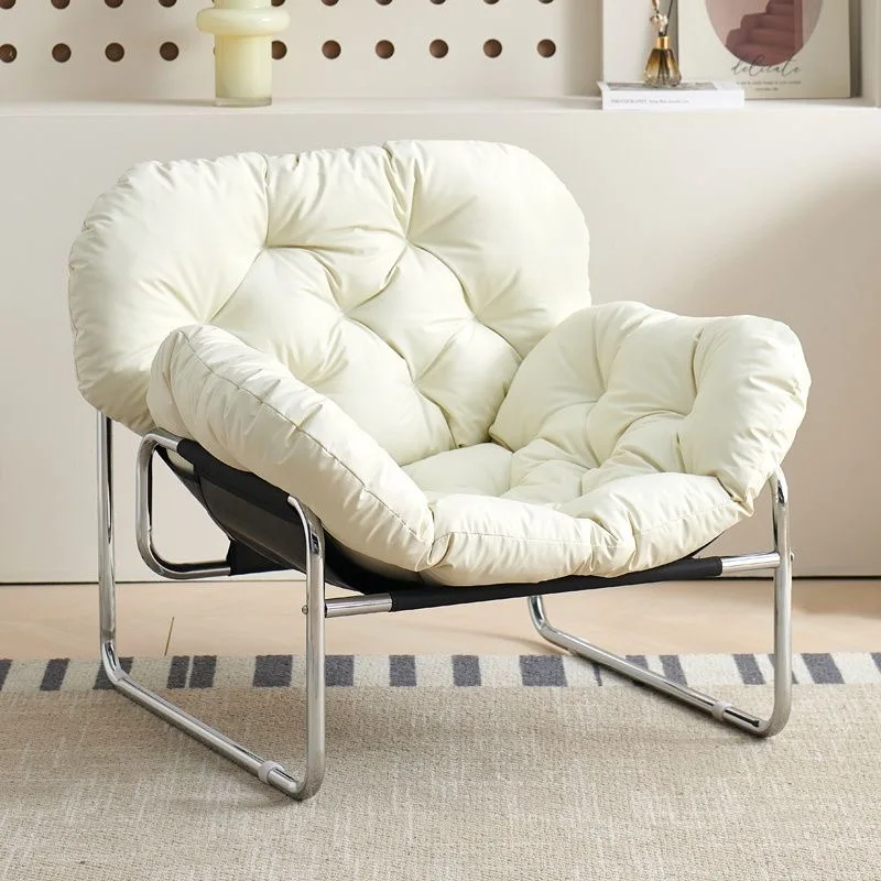 Luxury Nordic Modern Armchair Gold Wing Lounge Chair Convertible Fabric Velvet Leather Home Sofa Accent Lounge Living Room